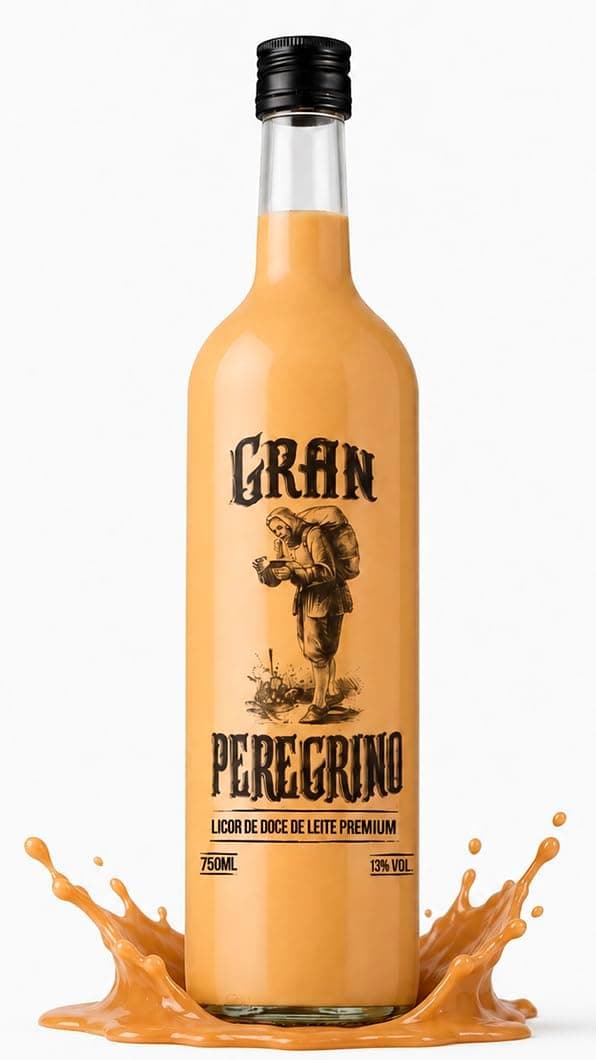 Licor Doce De Leite Premium Gran Peregrino 750ml Bebida Doce Leche Cream