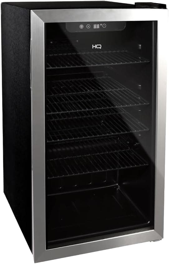 Cervejeira Expositor Vertical HQ Vidro Duplo 100 Litros Inox HQ-100CEVPV (127V)