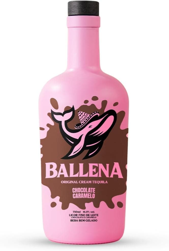 Licor Ballena chocolate e caramelo 750ml