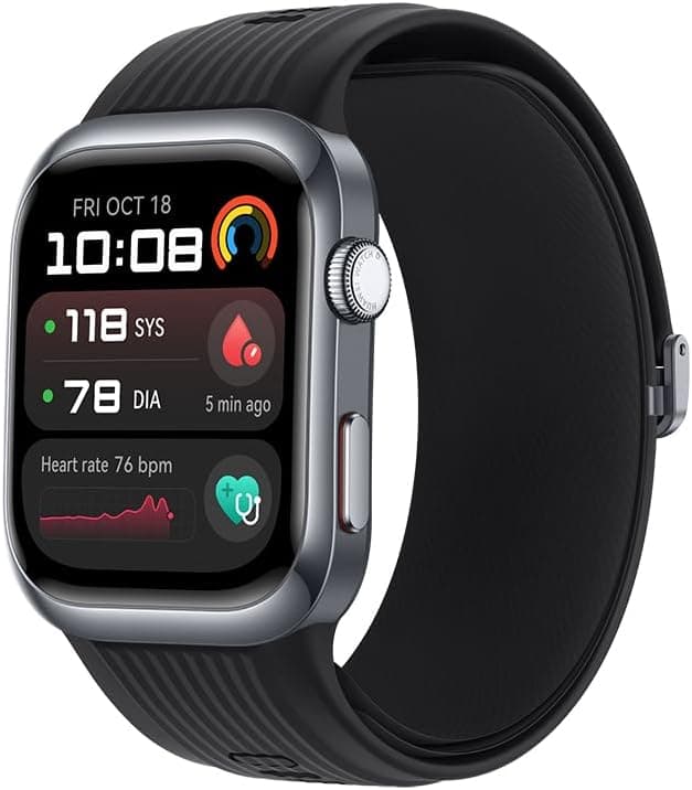 Smartwatch, HUAWEI Watch D2, Monitoramento da Pressão Arterial, Design Leve e Fino, Gerenciamento Completo de Saúde, Compatível com iOS e Android, Sistema GPS integrado, Preto