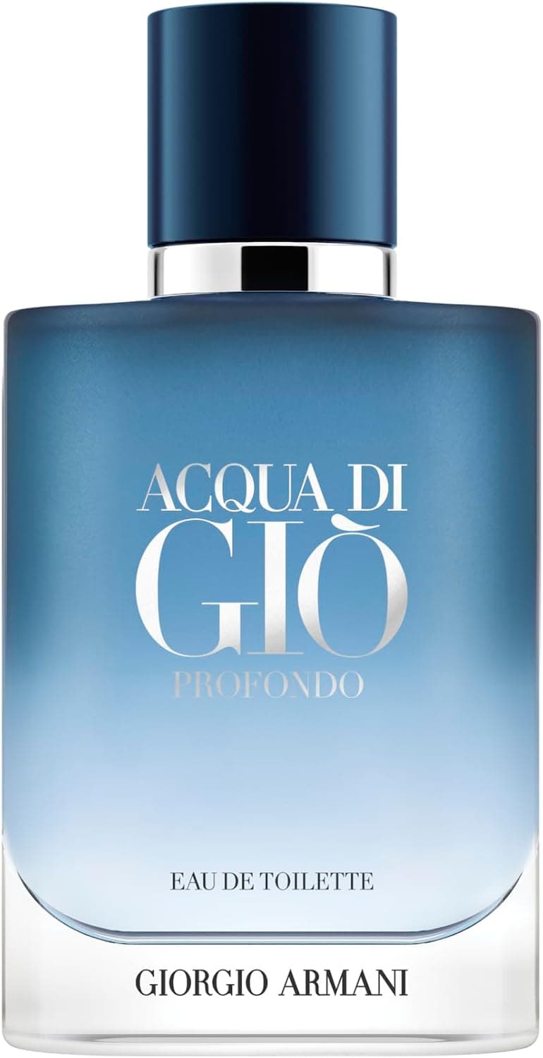 Acqua di Giò Profondo Giorgio Armani, Perfume Masculino Eau de Toilette, Fragrância Fougère Aromática Picante com Notas de Toranja, Lavanda e Patchouli, 50ml
