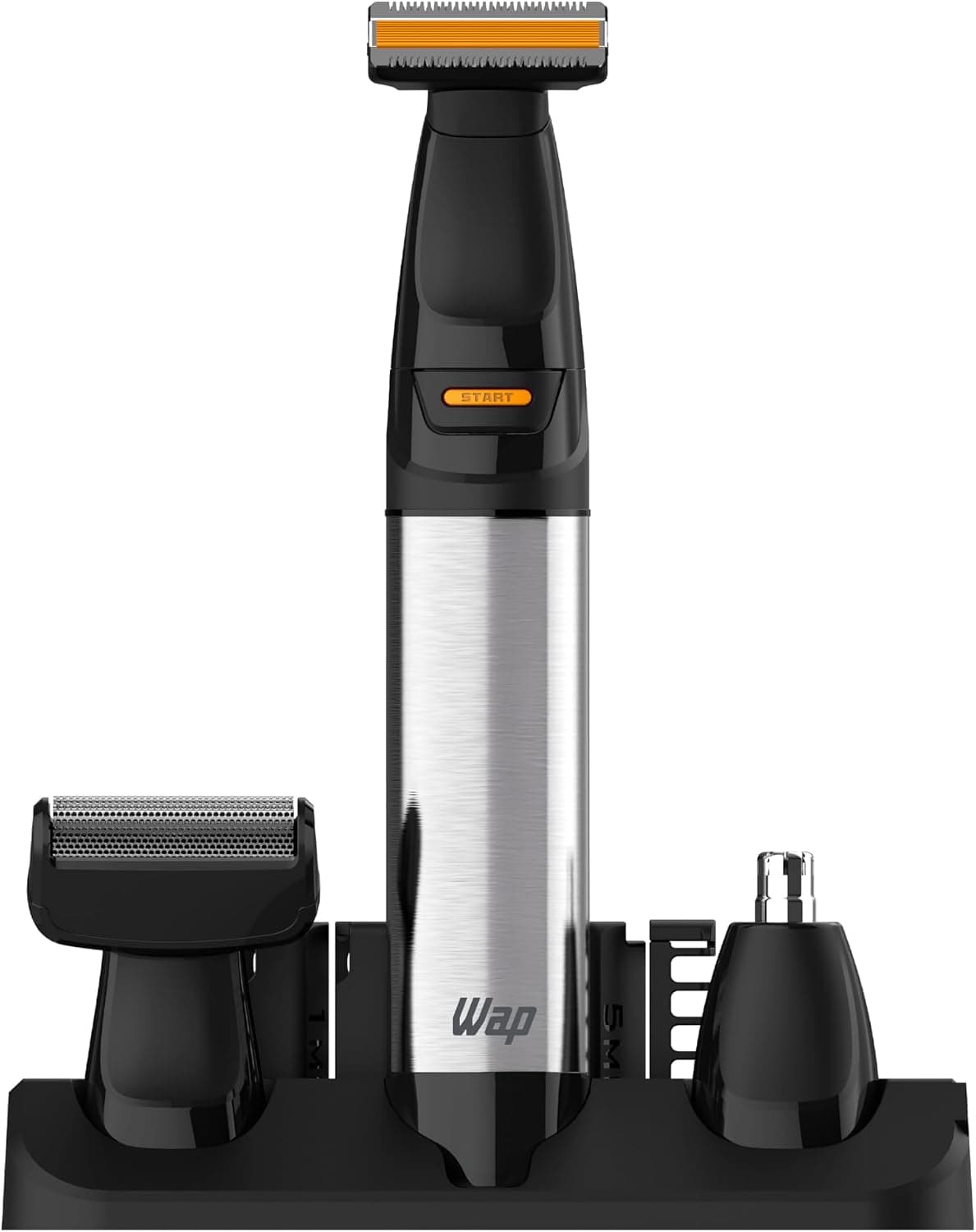 WAP Barbeador e Aparador de Pelos WSH08 IPX7 À Prova D’água Lâminas De Inox Kit de Acessórios Trava Para Viagem Bivolt