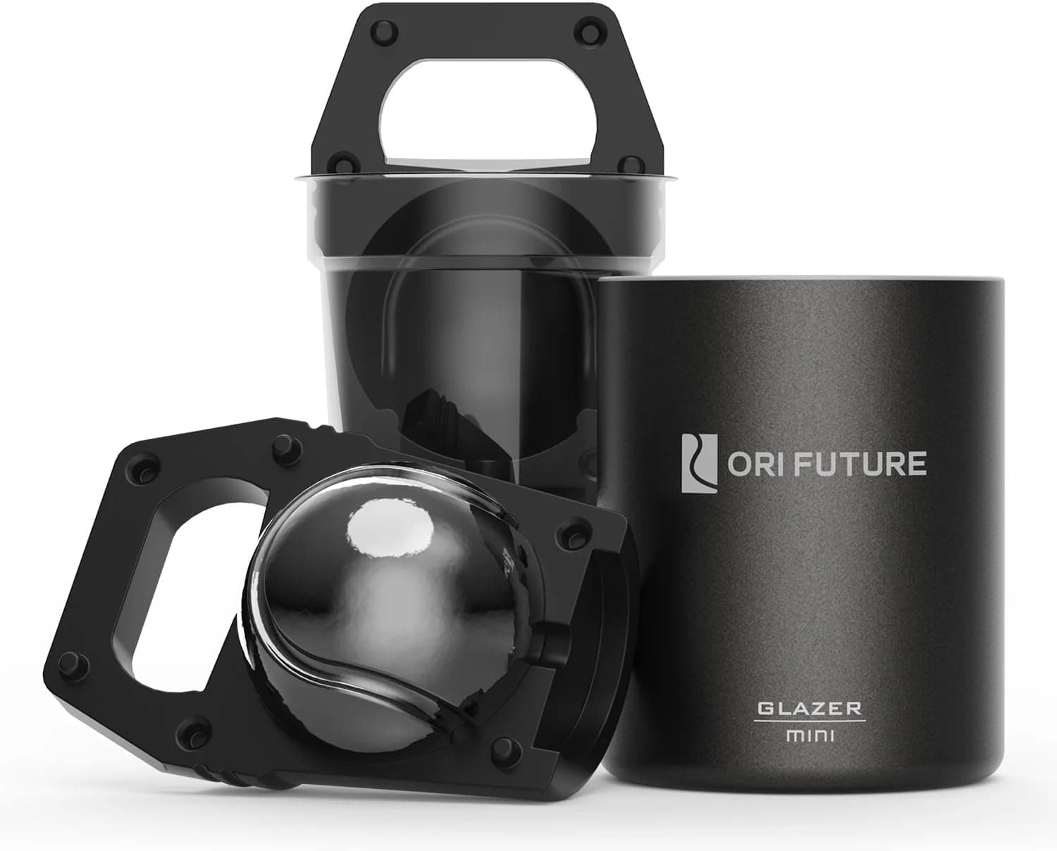 ORI Future GLAZER mini, molde de gelo transparente em formato de bola de tênis, máquina de cubos de gelo para uísque