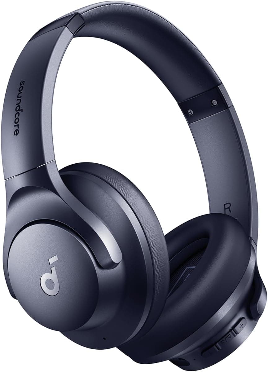 soundcore Q20i da Anker, Fone de Ouvido Bluetooth ANC Híbrido Ativo, 60H | Áudio Hi-Res Graves Potentes, Cancelamento de Ruído Headphone Bluetooth Over Ear, Personalização de Som via App, Ruído branco