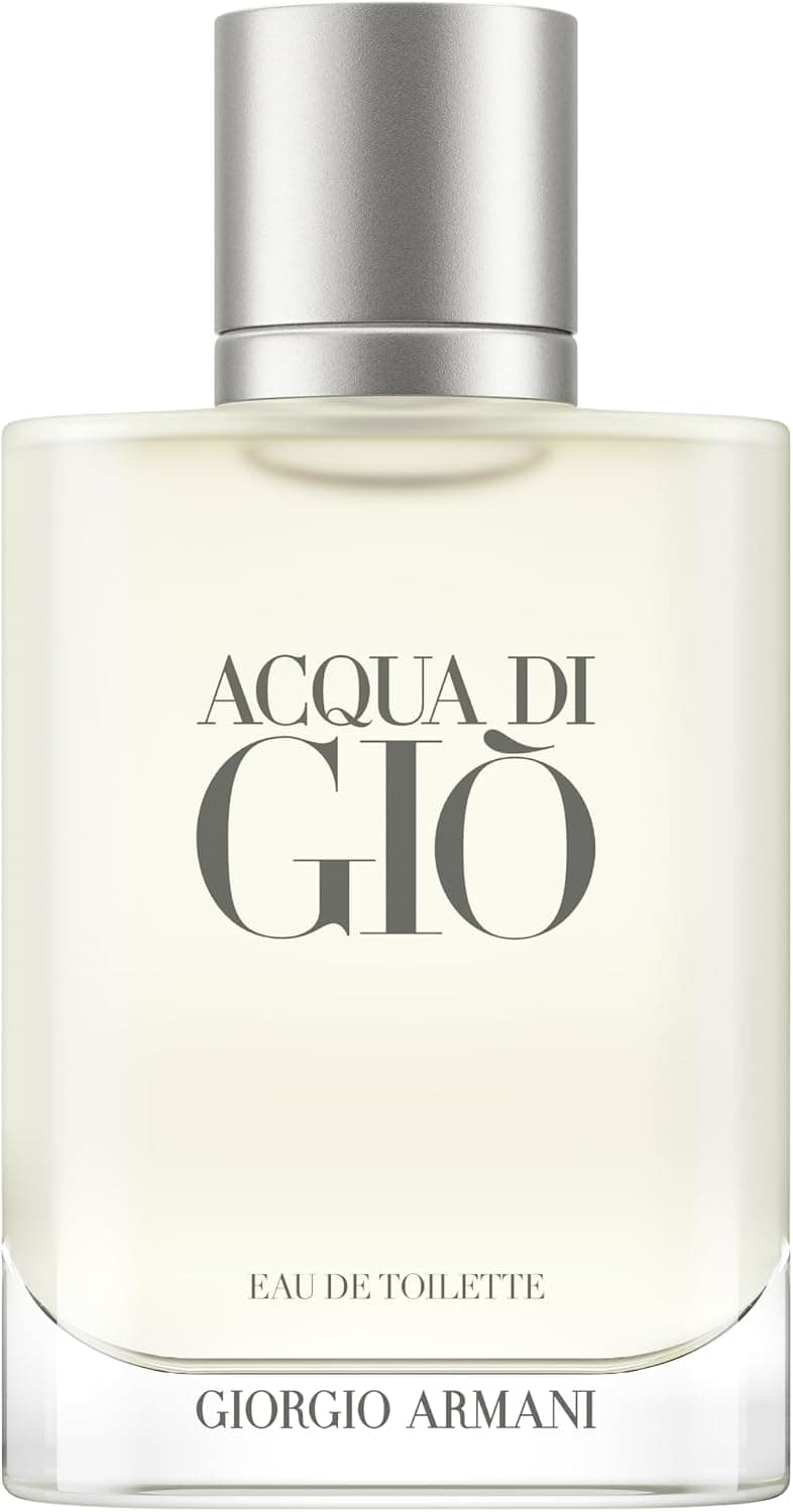 Armani Beauty, Acqua di Giò Eau de Toilette, 100ml, Giorgio Armani, Perfume Masculino Refilável, Fragrância Cítrica, Aquática e Fresca com Notas de Bergamota, Cedro, Patchouli, Jasmim e Almíscar