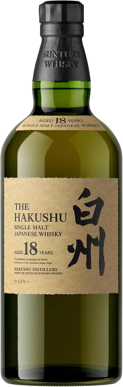 Hakushu Whisky Japonês 18 Anos Single Malt 700ml