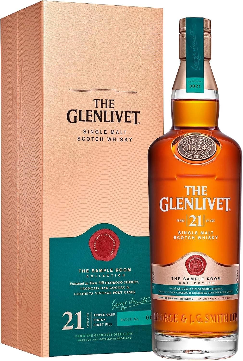 Whisky Escocês Single Malt The Glenlivet 21 Anos 700ml