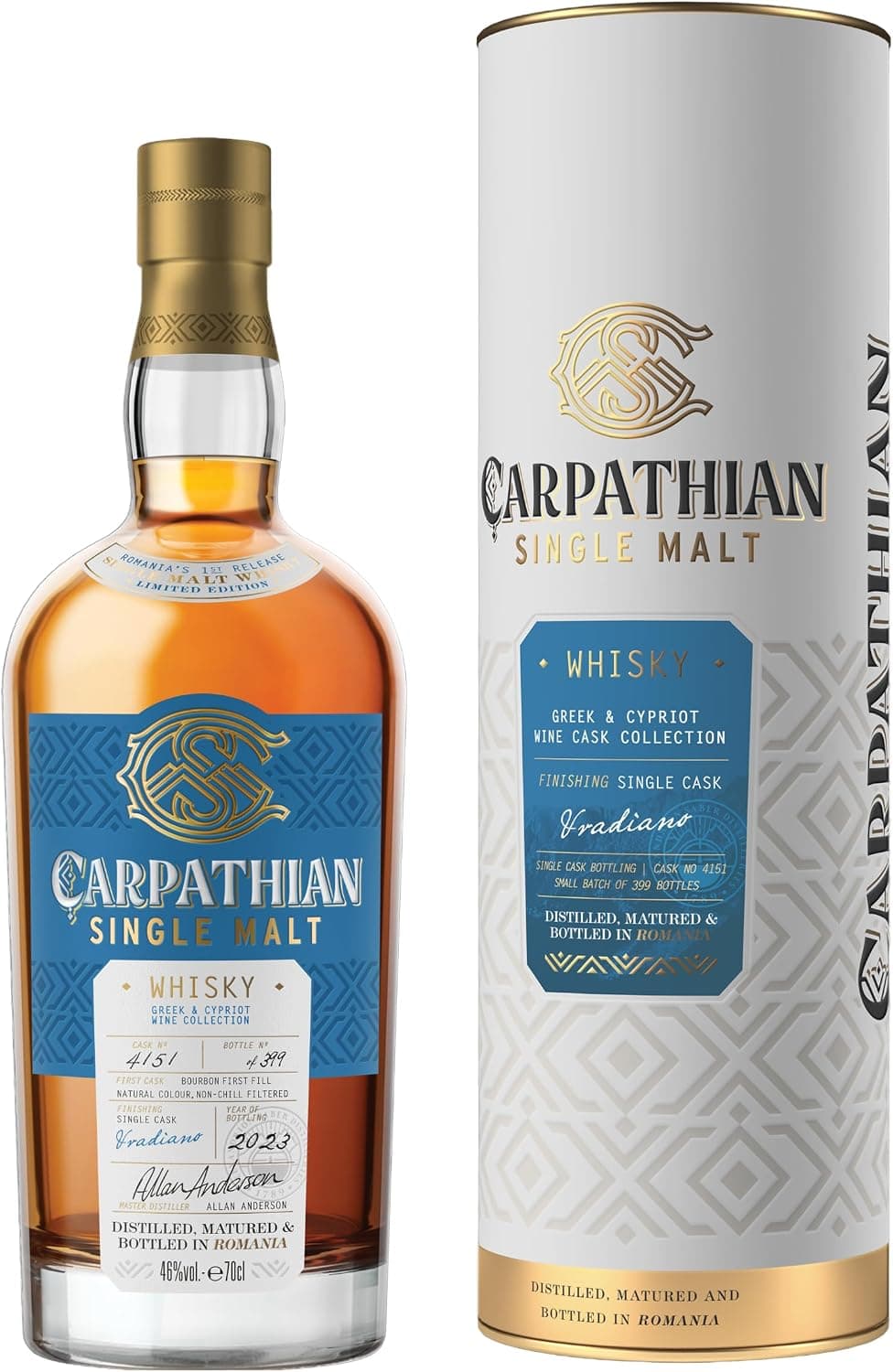 Whisky Pure Malt Carpathian Vradiano 700ml