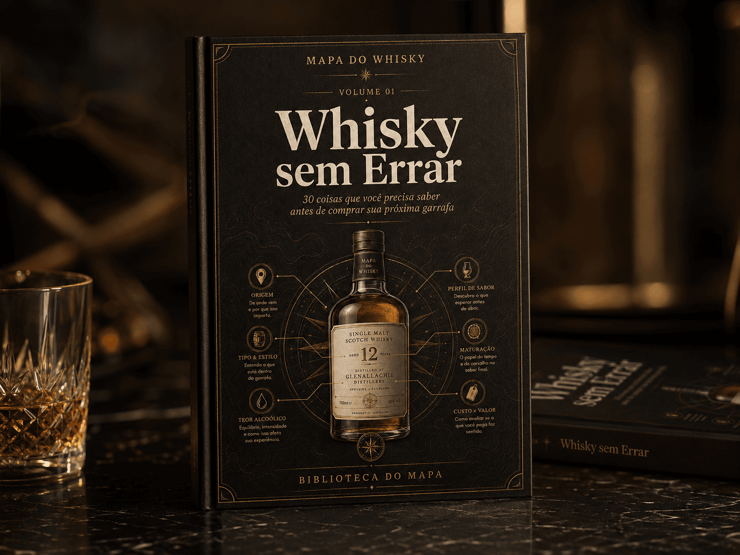 Mockup premium do livro Whisky sem Errar