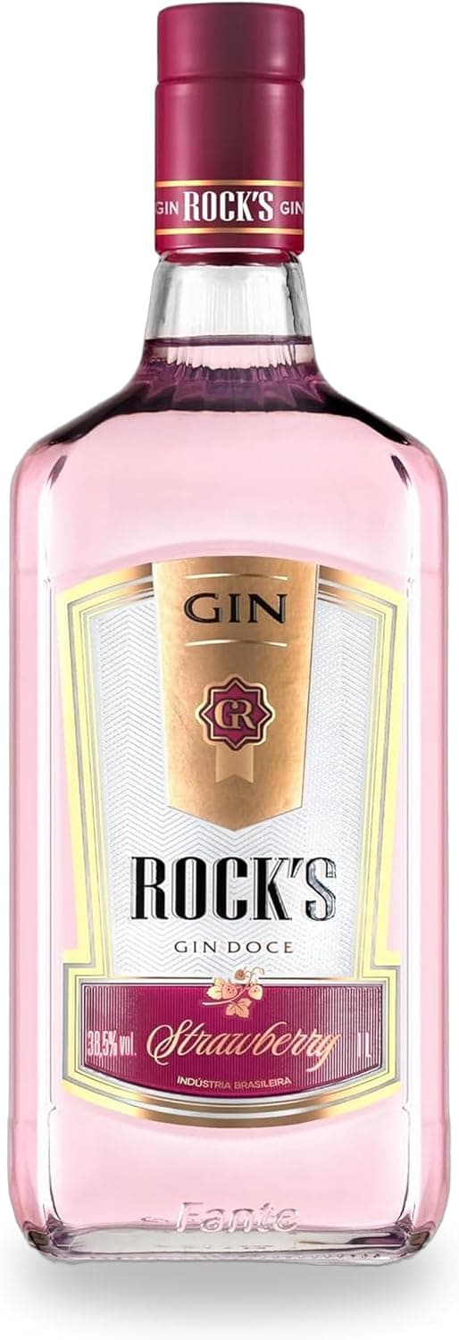 Rocks Gin Rocks Stramberry 995 Ml Sabor 1L